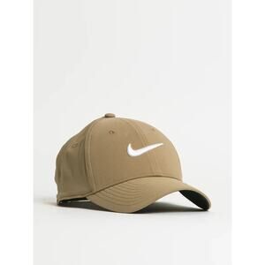 Nike Club Cap White Embroidered Swoosh Adjustable M/L Taupe Brown FB5625 247 NWT